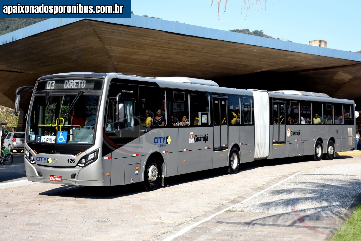 Ônibus Articulados no GUARUJÁ – CITY TRANSPORTES